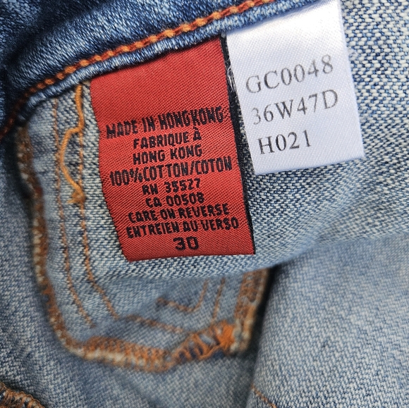 Marithe Francois Girbaud Distress Boot Jeans Flap Snap button pockets Y2K - Picture 15 of 15